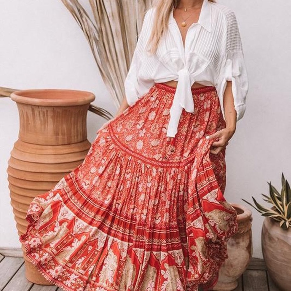 ❤️SOLD❤️Spell Poinciana Skirt Cherry XS NWT